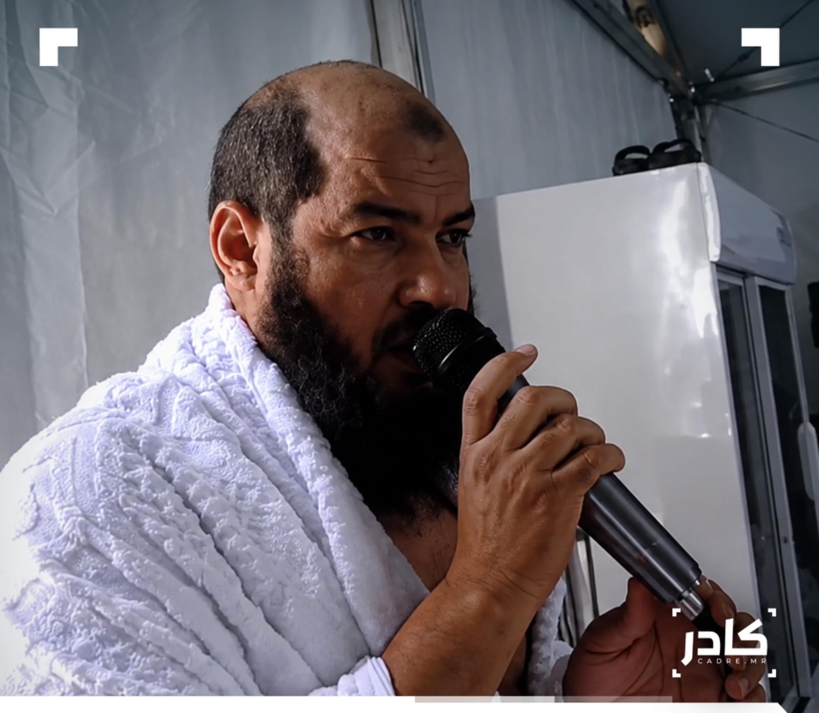 العلامة الشيخ ولد صالح خطيبا في حجاج موريتانيا بعرفات