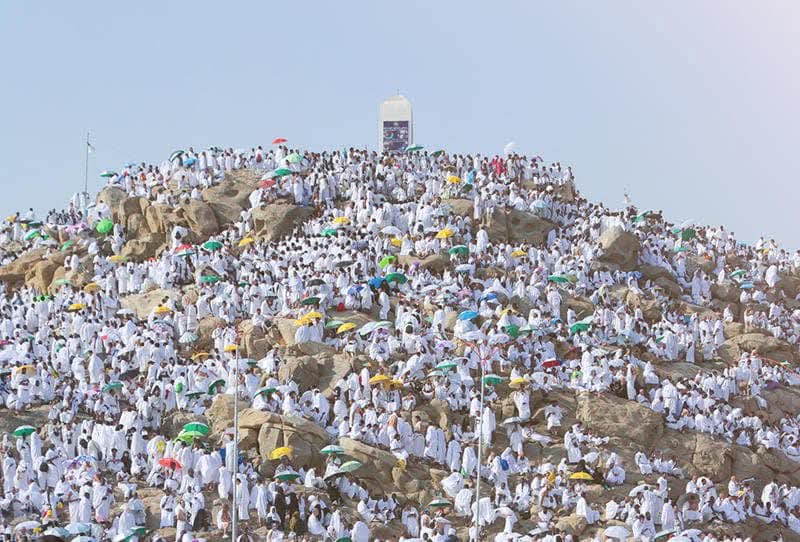 حجاج موريتانيا يقفون بعرفات