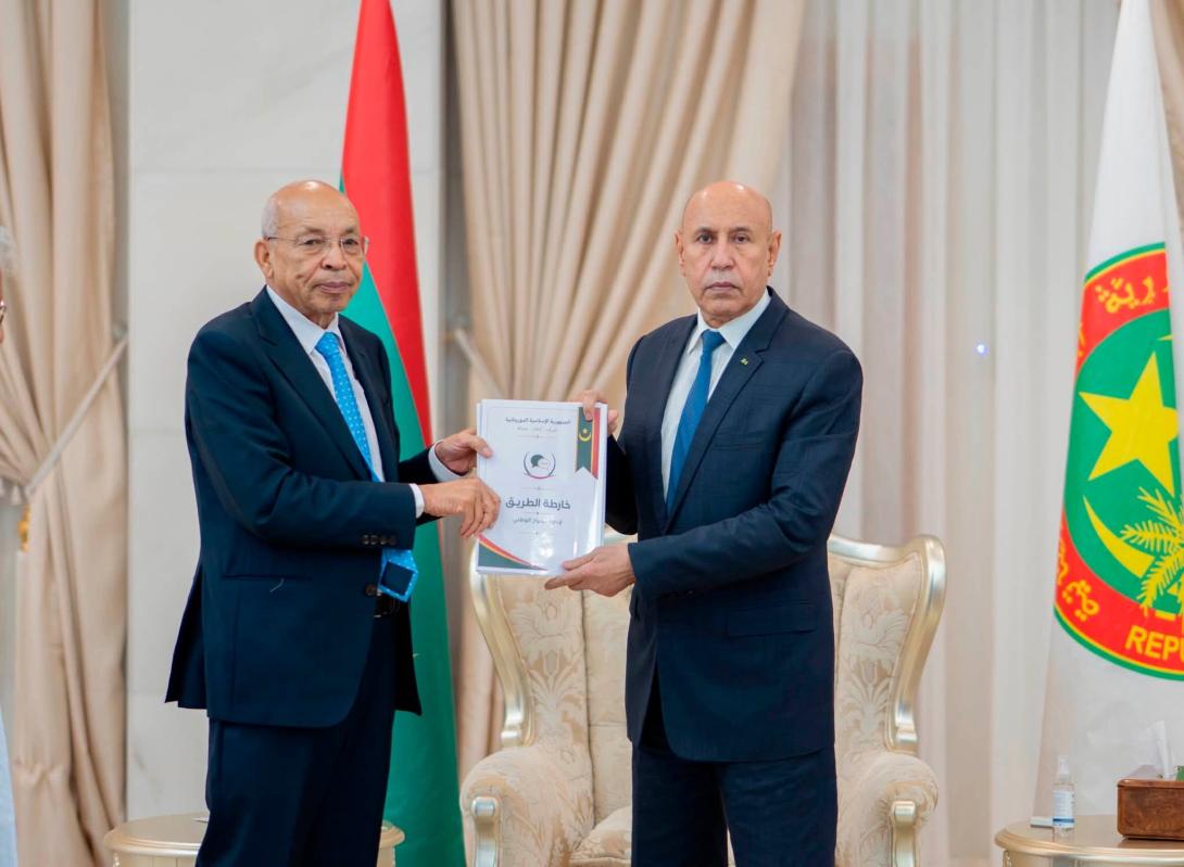 الغزواني يستقبل منسق الحوار الوطني