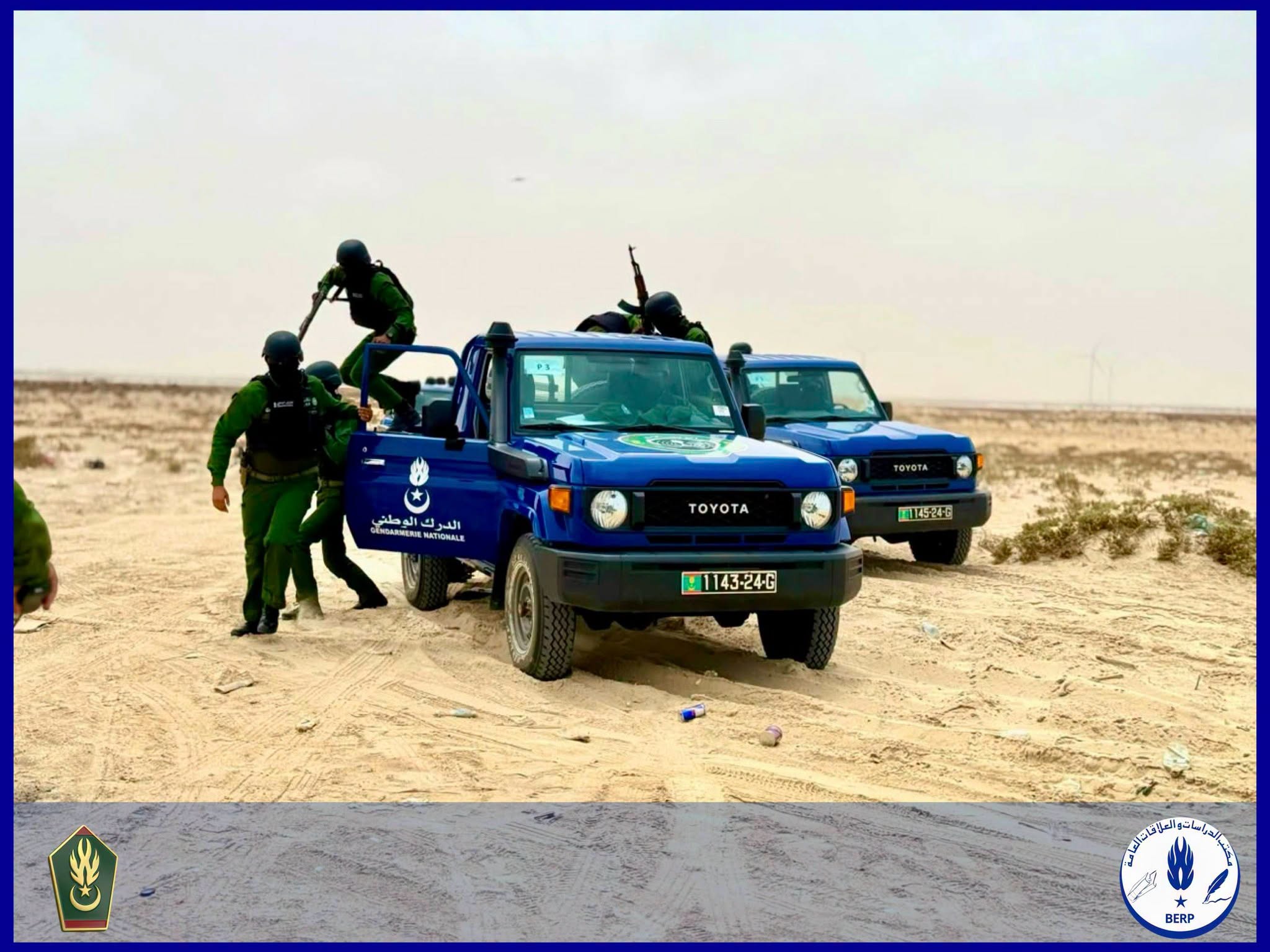 الدرك :مناورةميدانيةلمكافحة الهجره.